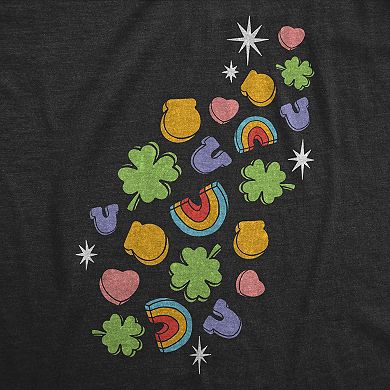 Womens Funny T Shirts Glitter Charms Sarcastic St Patricks Day Tee For Ladies