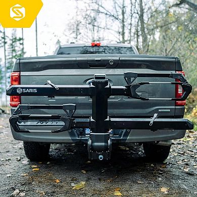Saris SuperClamp G4 2-Bike Hitch Rack Lightweight Platform Carrier with Zero Frame Contact & Tilt