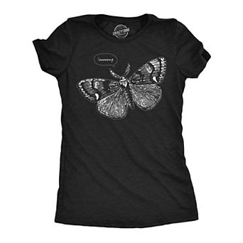 Womens Funny T Shirts Laaaaamp Sarcastic Moth Graphic Novelty Tee for Ladies
