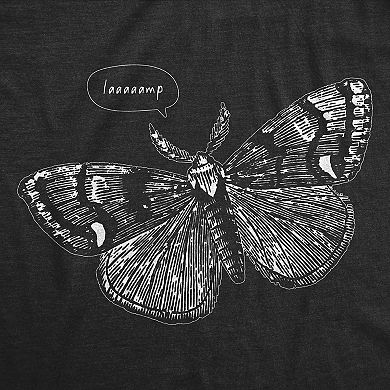 Womens Funny T Shirts Laaaaamp Sarcastic Moth Graphic Novelty Tee for Ladies