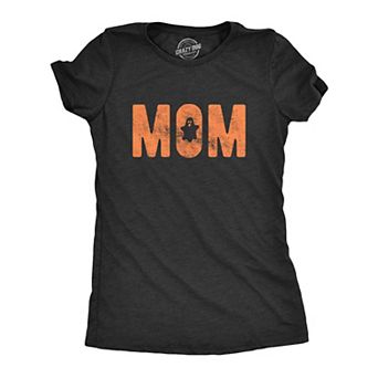 Womens Mom Halloween T Shirt Funny Spooky Ghost Graphic Novelty Tee