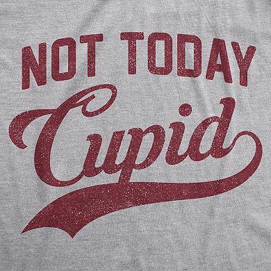 Womens Not Today Cupid T Shirt Funny Valentines Day Tee
