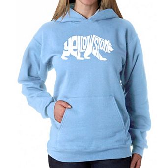Yellowstone Bear - Women's Word Art Hooded Sweatshirt