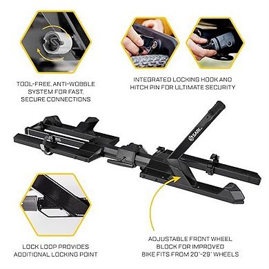 Saris SuperClamp G4 2-Bike Hitch Rack Lightweight Platform Carrier Zero Frame Contact Tilt Fold
