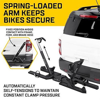 Saris SuperClamp G4 2-Bike Hitch Rack Lightweight Platform Carrier Zero Frame Contact Tilt Fold