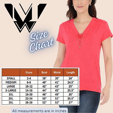 Plus Size V-Neck Front Tie Pullover Top