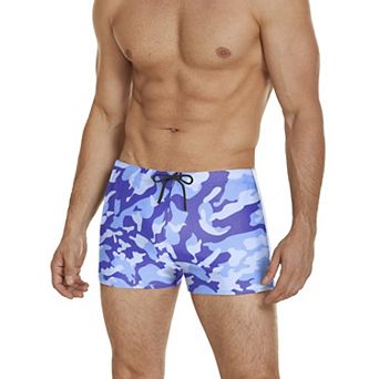 COOFANDY Men' Square Leg Swim Briefs Athletic Quick Dry Bathing Suit Square Leg Board Short