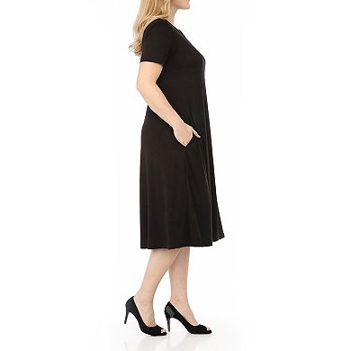 Women's Tee Swing Midi Dress