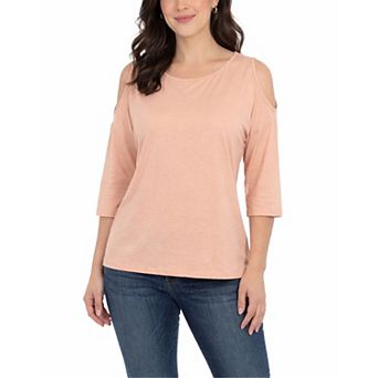 Women’s Casual Cold Shoulder Pullover Top