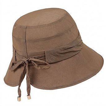 Women's Wide Brim Sun Hat Adjustable Tie Back UV Protection Lightweight Outdoor Travel Hat
