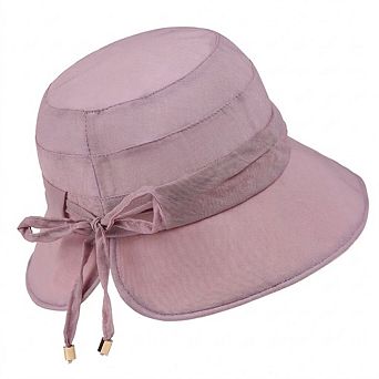 Women's Wide Brim Sun Hat Adjustable Tie Back UV Protection Lightweight Outdoor Travel Hat