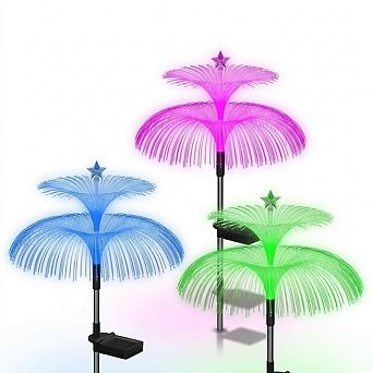 Solar Garden Lights Outdoor Waterproof 7 Color Changing, Summer decorations