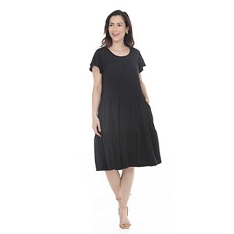 Women’s Flutter Sleeve Ruffle Tiered Dress