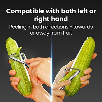 Gourmet Easy Vegetable Peeler Stainless Steel Ultra Sharp Ergonomic Easy Clean