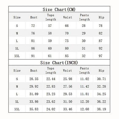 Women's 2-Piece Tankini Set - Notch Neck Blouson Top with Floral Print Boyshorts