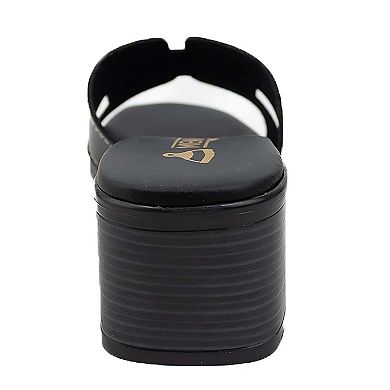 Sorrento Leather Medium Heel Sandal (Women)