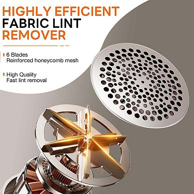 Loheer Fabric ShaverElectric Lint Remover with LED Display, 3 Speeds,180 Min Runtime, Rechargeable