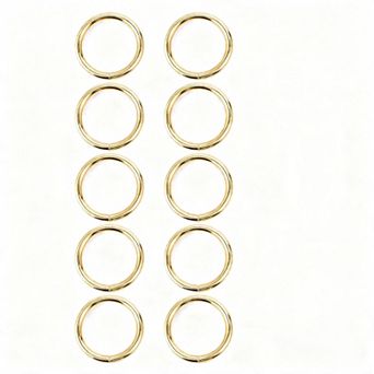 Napkin Rings 10 Stainless Steel Metal Round Table Wedding Christmas Party Dinner
