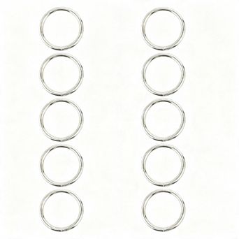 Napkin Rings 10 Stainless Steel Metal Round Table Wedding Christmas Party Dinner