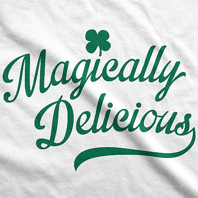 Mens Magically Delicious Funny Sarcastic St Patricks Day Saint Pattys Clover