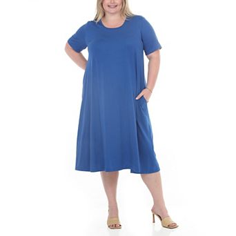 Plus Size Tee Swing Midi Dress