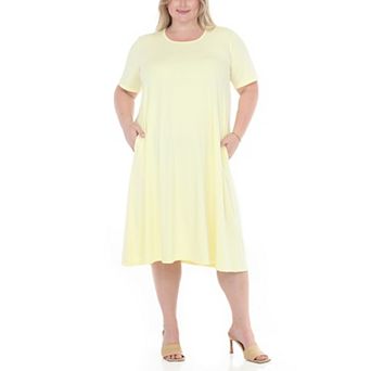 Plus Size Tee Swing Midi Dress