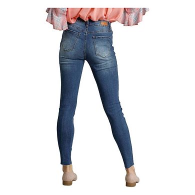 Umgee Distressed Skinny Jeans with Pockets