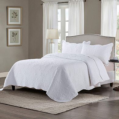 Embroidered Ultra-Fine Fiber Bedspread Reversible Sheet