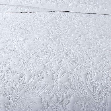 Embroidered Ultra-Fine Fiber Bedspread Reversible Sheet