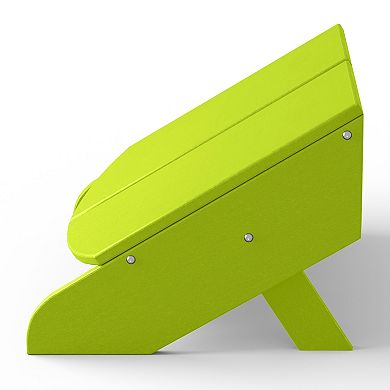 Modern HDPE Plastic Folding Patio Adirondack Ottoman