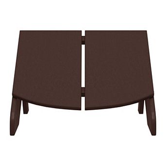 Modern HDPE Plastic Folding Patio Adirondack Ottoman