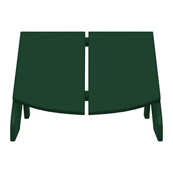 Modern HDPE Plastic Folding Patio Adirondack Ottoman