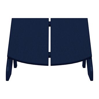 Modern HDPE Plastic Folding Patio Adirondack Ottoman