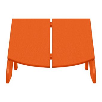 Modern HDPE Plastic Folding Patio Adirondack Ottoman