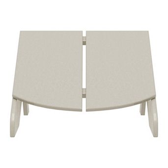 Modern HDPE Plastic Folding Patio Adirondack Ottoman
