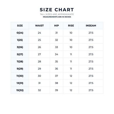 RISEN High Rise Crop Slim Straight Jenas with Hidden Knee Patch