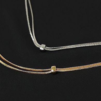 Adjustable Lariat Necklace with Sliding Ring Detail