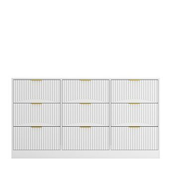 Pnronnc Horizontal Dresser Large 9 Drawer Storage Dresser Easy Assembly