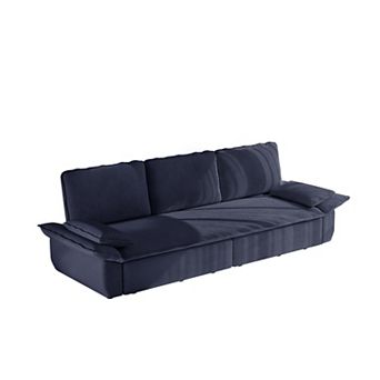 Pnronnc Modern Corduroy Convertible Sofa Bed, Pull Out Sleeper Sofa Bed