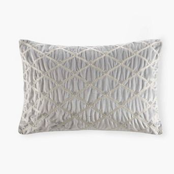 Velvet Oblong Decor Pillow with Feather Fill