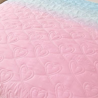 Gradient Reversible Bedspread Three-Piece Lightweight Set
