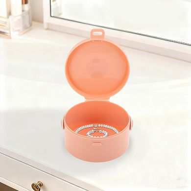 Round Single-Layer Multi-Function Jewelry Box Jewelry Organizer 1 Pc