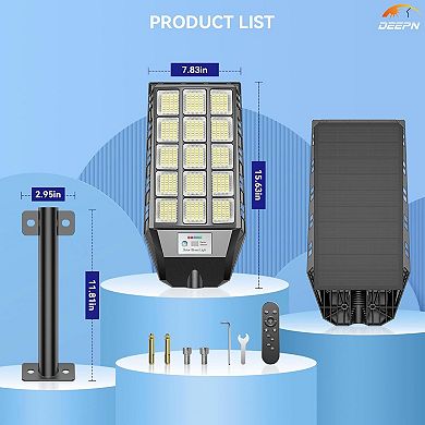 Solar Lights Outdoor Waterproof, Security Flood Light Motion Sensor for Yard, Garages, Porch, 2 Pack