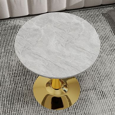 KWPZQEB 27.6 Inch Dining Table for 2-4 People, Accent Coffee Table for Dining Room, Living Rom