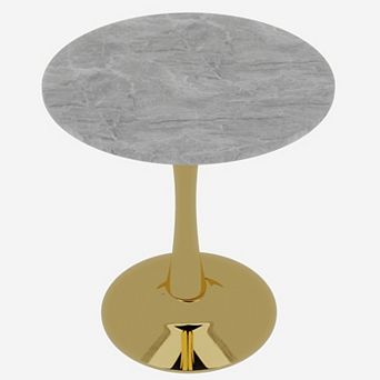 KWPZQEB 27.6 Inch Dining Table for 2-4 People, Accent Coffee Table for Dining Room, Living Rom