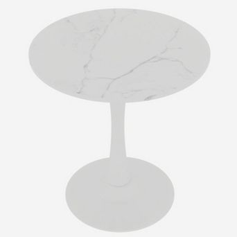 KWPZQEB 27.6 Inch Dining Table for 2-4 People, Accent Coffee Table for Dining Room, Living Rom