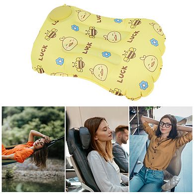 Pump-action Inflatable Camping Pillow for Travel and Office Use 1Pc