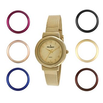 Peugeot Womens Watch Gift Set with Seven Changeable Bezels
