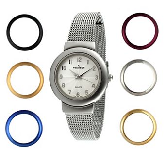 Peugeot Womens Watch Gift Set with Seven Changeable Bezels