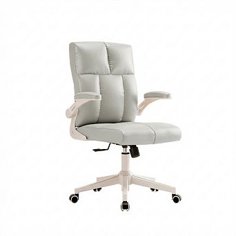 Loheer Ergonomic Office Chair with Flip-Up Armrests and High Density Foam Support